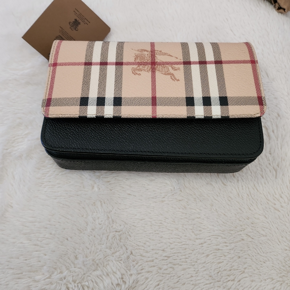 Burberry black Haymarket
